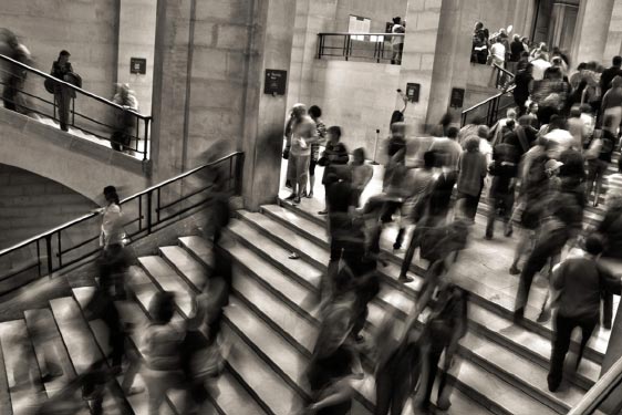 Busy Staircase